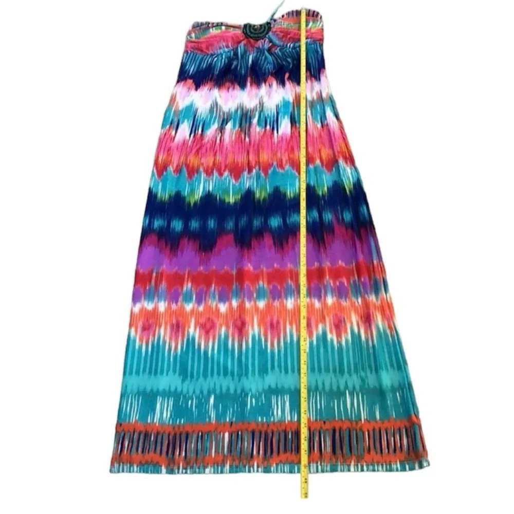 Heartsoul Womens Maxi Halter Dress Ikat
Multicolor Beach Lounge Sz S - Picture 7 of 13